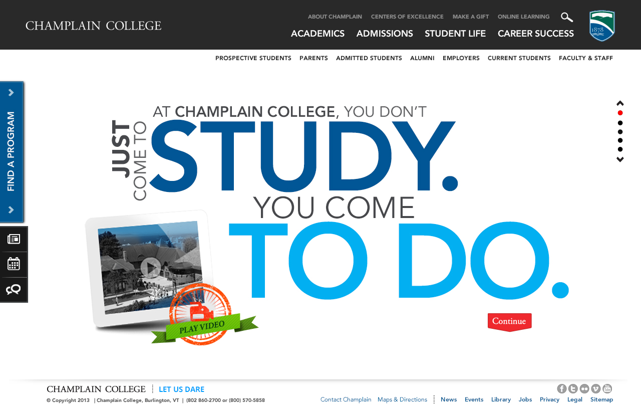 Champlain College Website