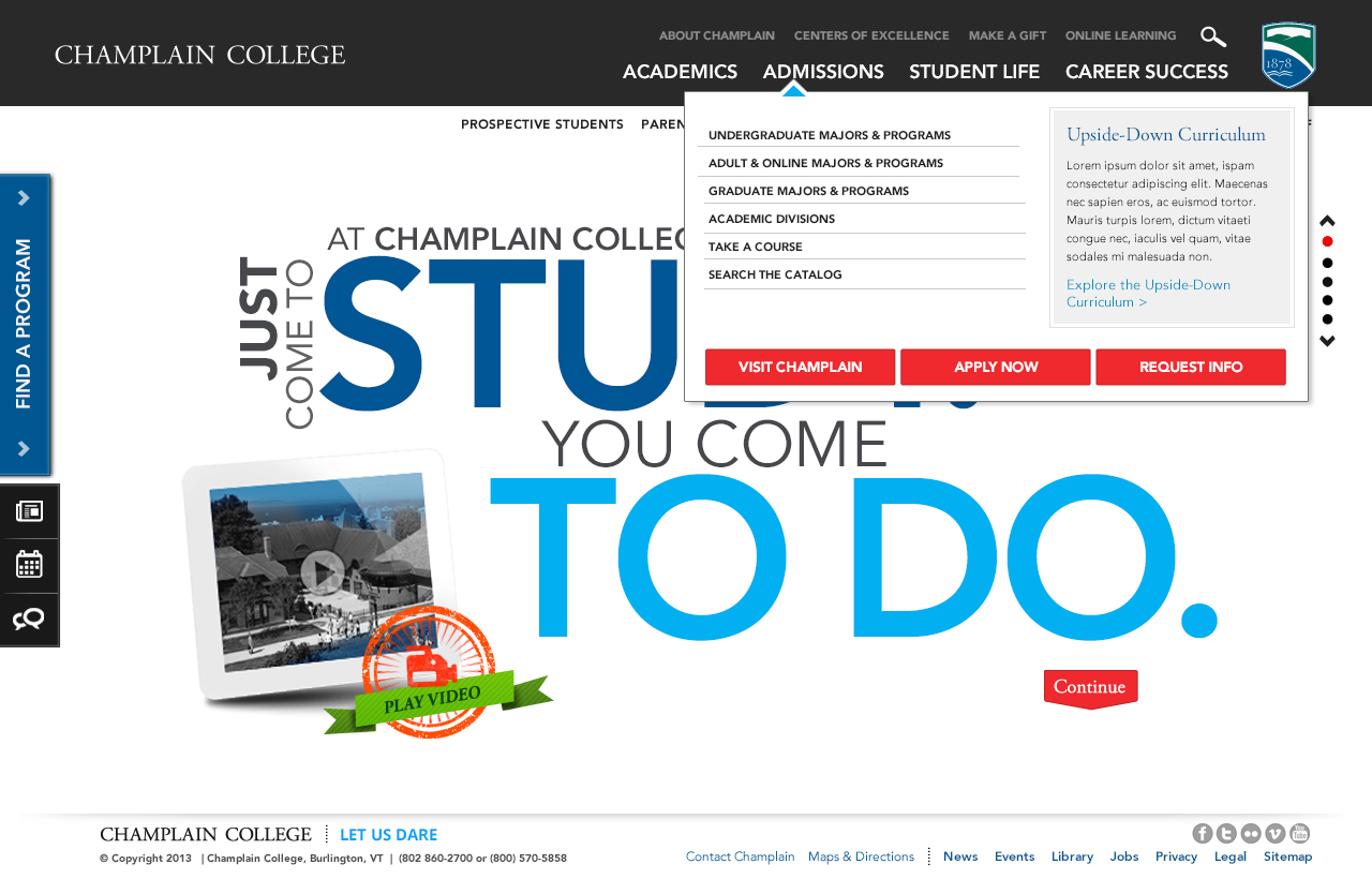 Champlain College Website