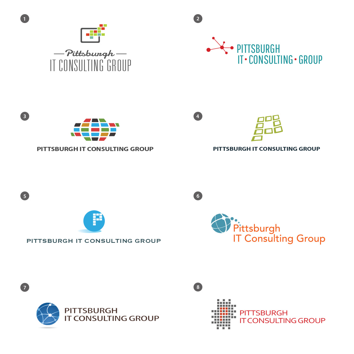 Pittsburgh IT Consulting Group Logo Choices