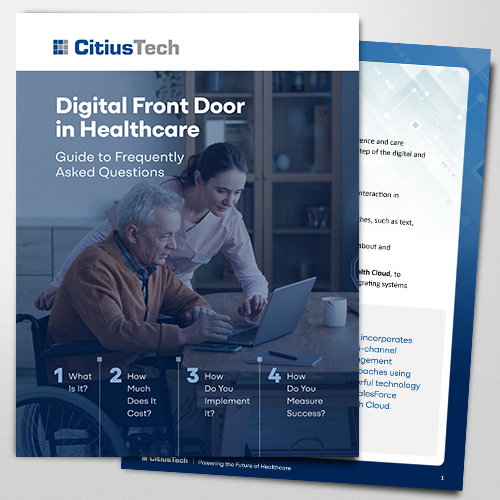 Digital Front Door-FAQ Brochure and Infographic